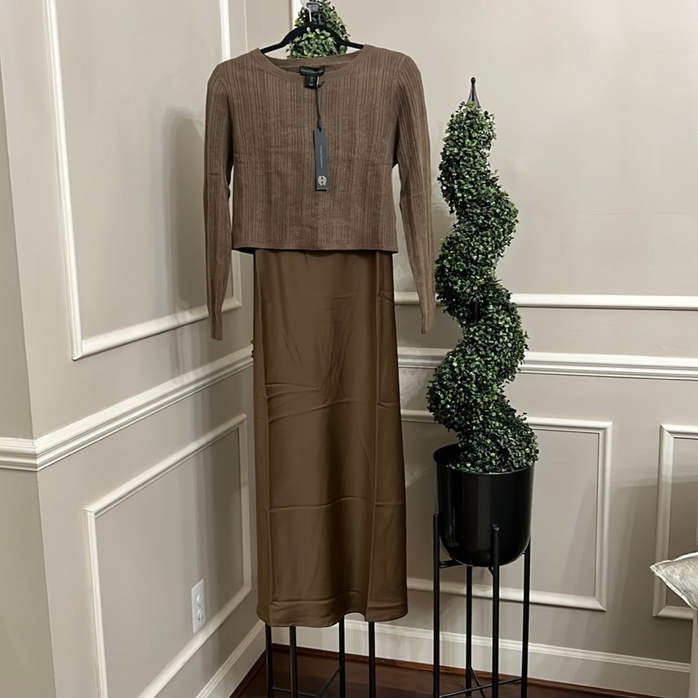 House of Harlow 1960 2 piece dress with sweater size large